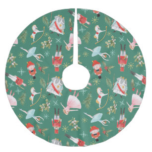 Jupon De Sapin En Polyester Brossé Nutcracker Ballerina cadeaux de Noël