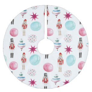 Jupon De Sapin En Polyester Brossé Nutcracker Fun Noël coloré