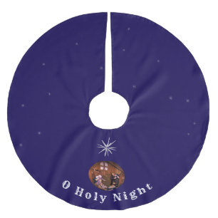 Jupon De Sapin En Polyester Brossé O Holy Night