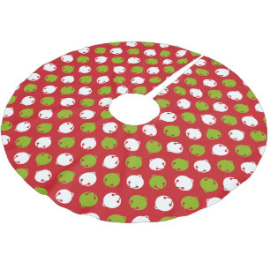 Jupon De Sapin En Polyester Brossé Oh Quel Amusant ! Jupe à cloches de Noël