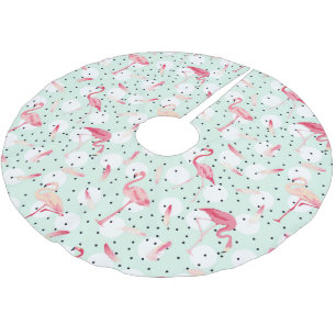 Jupon De Sapin En Polyester Brossé Oiseau de Flamant rose avec des plumes