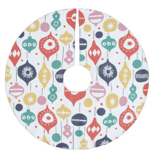 Jupon De Sapin En Polyester Brossé Ornements rétro