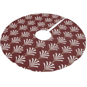 Jupon De Sapin En Polyester Brossé Palmettos Art Déco des années 1920 à Cranberry & W