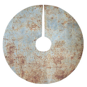 Jupon De Sapin En Polyester Brossé Panneau métallique rouillé, arrière - plan texturé