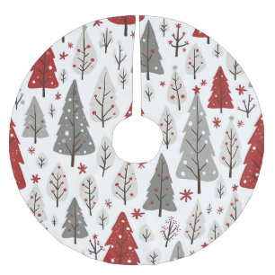 Jupon De Sapin En Polyester Brossé Papier d'enveloppement de l'arbre de Noël