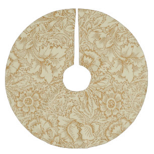 Jupon De Sapin En Polyester Brossé Papier peint floral Poppy de William Morris