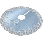 Parties scintillant en argent brossé bleu Nom du m