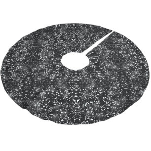 Jupon De Sapin En Polyester Brossé Parties scintillant en verre Argent Faux Éclat sur