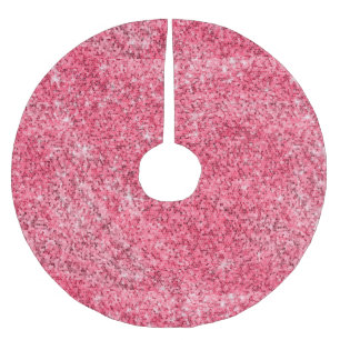 Jupon De Sapin En Polyester Brossé Parties scintillant rose chaud Noël Magie Survivan