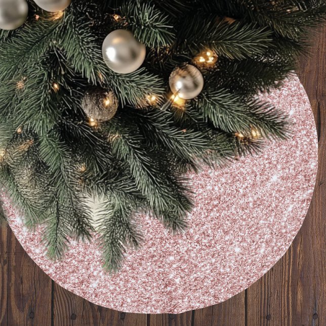 Jupon De Sapin En Polyester Brossé Parties scintillant rose moderne étincelles (Créateur téléchargé)