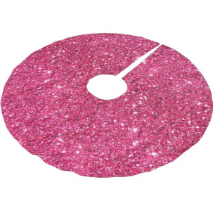 Jupon De Sapin En Polyester Brossé Parties scintillantes de roses indien de charme