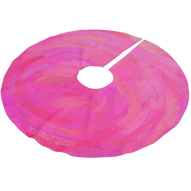 Jupon De Sapin En Polyester Brossé Passion rose (Angle)