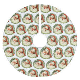 Jupon De Sapin En Polyester Brossé Père Noël vintage
