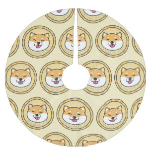 Jupon De Sapin En Polyester Brossé Pièce de chien : Arrière - plan de devise de chiff