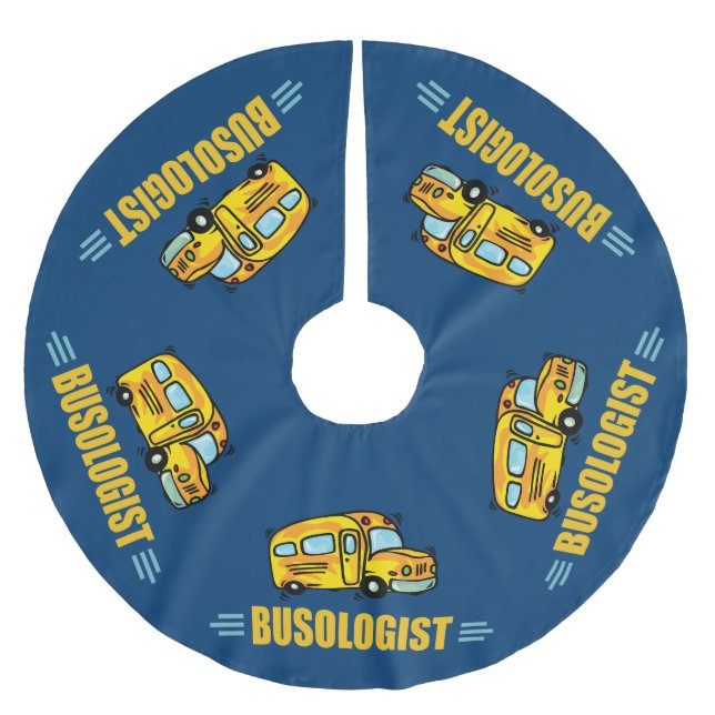 Jupon De Sapin En Polyester Brossé Pilote de bus amusant (Devant)