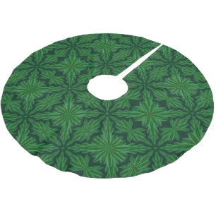 Jupon De Sapin En Polyester Brossé Pine Mandala Forest Tree Jupe