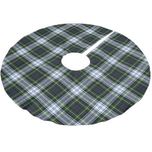Jupon De Sapin En Polyester Brossé Plaid Rustic Clan Gordon Tartan Festive