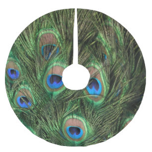 Jupon De Sapin En Polyester Brossé Plume de paon