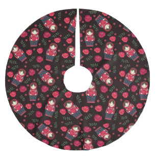 Jupon De Sapin En Polyester Brossé Poupées d'imbrication