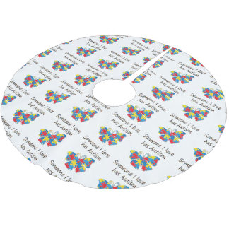 Jupon De Sapin En Polyester Brossé Quelqu'un l'amour d'I a l'autisme (multi)