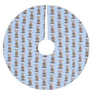 Jupon De Sapin En Polyester Brossé Rat drôle avec dessin animé de la caméra