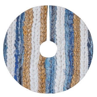 Jupon De Sapin En Polyester Brossé Rein patchwork : jean recyclé tapis.