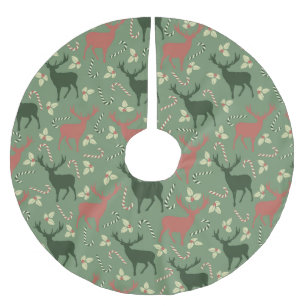 Jupon De Sapin En Polyester Brossé Renard décoratif