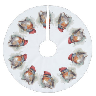 Jupon De Sapin En Polyester Brossé Robin Winter Delight