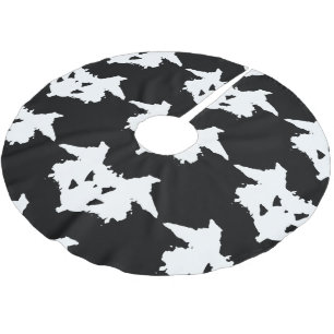 Jupon De Sapin En Polyester Brossé Rorschach Inkblot