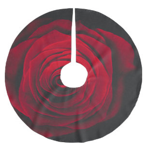 Jupon De Sapin En Polyester Brossé Rose rouge sur effet vintage arrière - plan noir