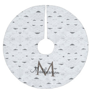 Jupon De Sapin En Polyester Brossé Rustique Asp Rustic Aspen Bark Arbre de Noël Jupes