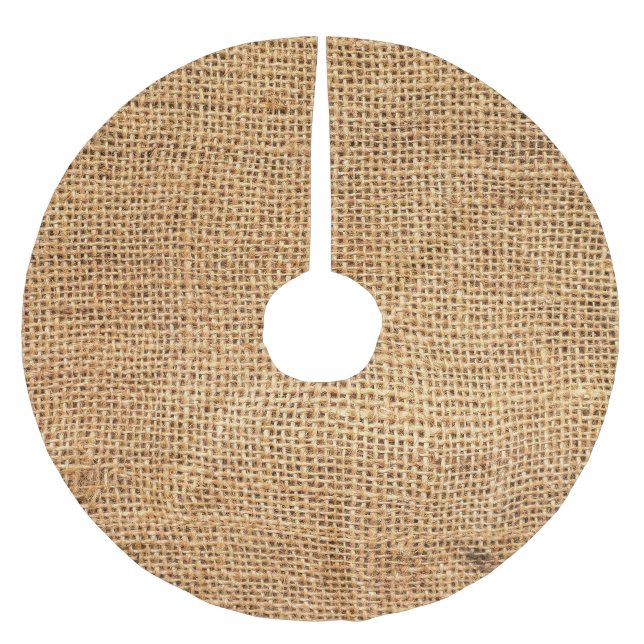 Jupon De Sapin En Polyester Brossé Sacoche Burlap Brown : Arrière - plan de tissu tex (Devant)