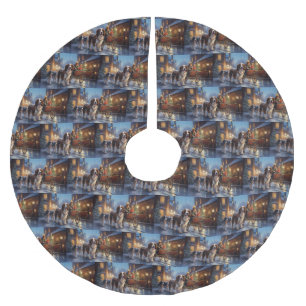 Jupon De Sapin En Polyester Brossé Saison de Noël de l'espagnol Springer anglais