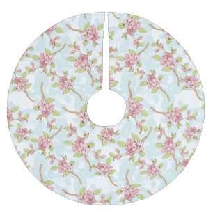 Jupon De Sapin En Polyester Brossé Sakura/Fleur de cerisiers
