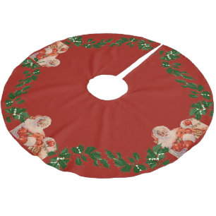 Jupon De Sapin En Polyester Brossé Santas