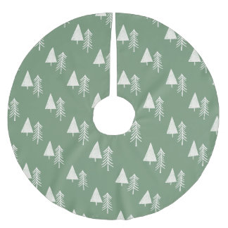Jupon De Sapin En Polyester Brossé Sapins Traditionnels Verts
