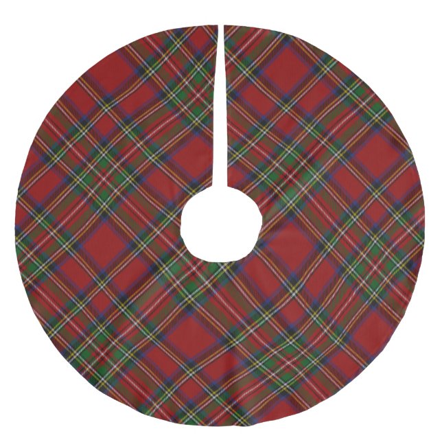 Jupon De Sapin En Polyester Brossé Scottish Royal Stewart Tartan (Devant)
