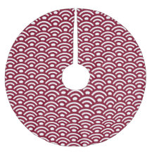 Seigaiha, Vagues, Japonais, Bourgogne et Blanc