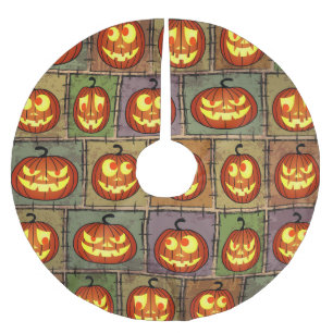 Jupon De Sapin En Polyester Brossé Shabby Halloween, arrière - plan vintage.
