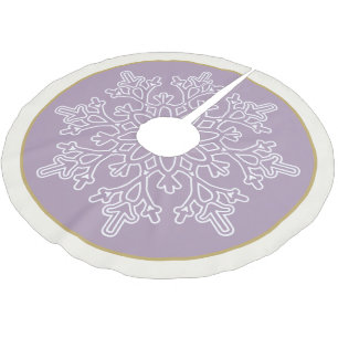 Jupon De Sapin En Polyester Brossé Skirt d'arbre de flocon de neige