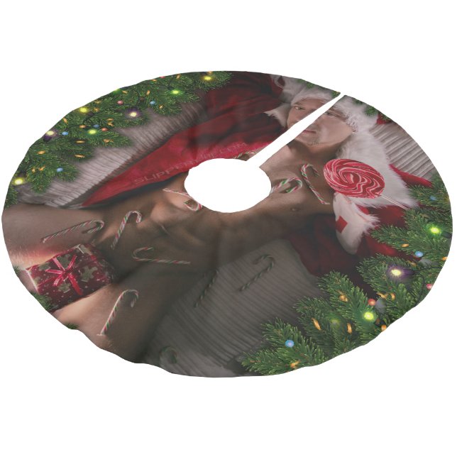 Jupon De Sapin En Polyester Brossé SlipperyJoe mâle poitrine six pack estomac torse n (Angle)