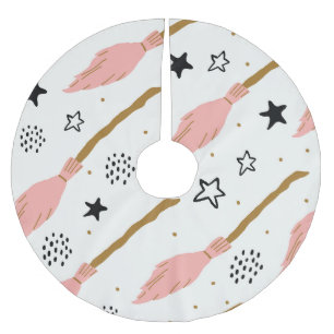 Jupon De Sapin En Polyester Brossé Sorcière école Motif de doodle magique