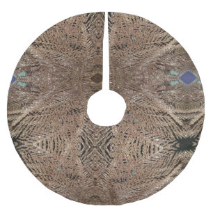 Jupon De Sapin En Polyester Brossé Star de l'étincelle d'or