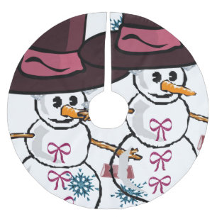 Jupon De Sapin En Polyester Brossé Tapis de Noël pour sapin