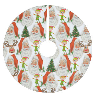 Jupon De Sapin En Polyester Brossé Tapis de Noël pour sapin