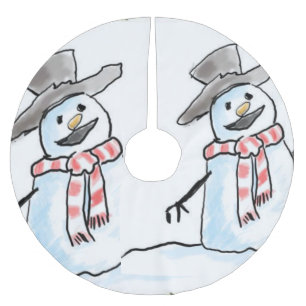 Jupon De Sapin En Polyester Brossé Tapis de sapin de Noël