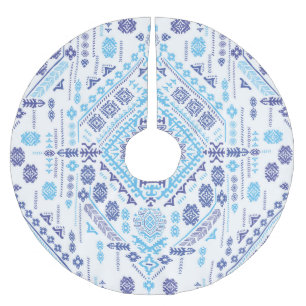 Jupon De Sapin En Polyester Brossé Tapis en cachemire indien, motif de mandala ethniq