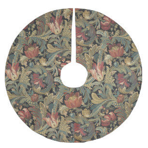 Jupon De Sapin En Polyester Brossé Tapisserie florale riche Brocade Antique Classique