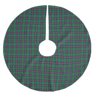 Jupon De Sapin En Polyester Brossé Tartan à carreaux du clan Young