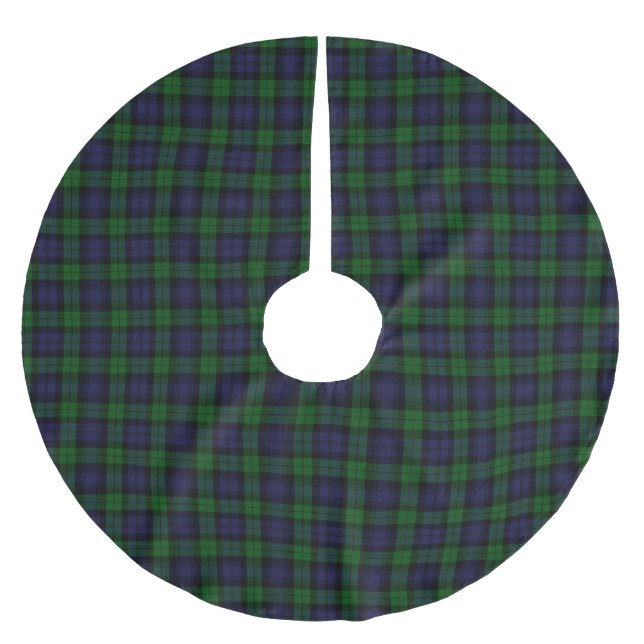 Jupon De Sapin En Polyester Brossé Tartan de Black Watch (Devant)